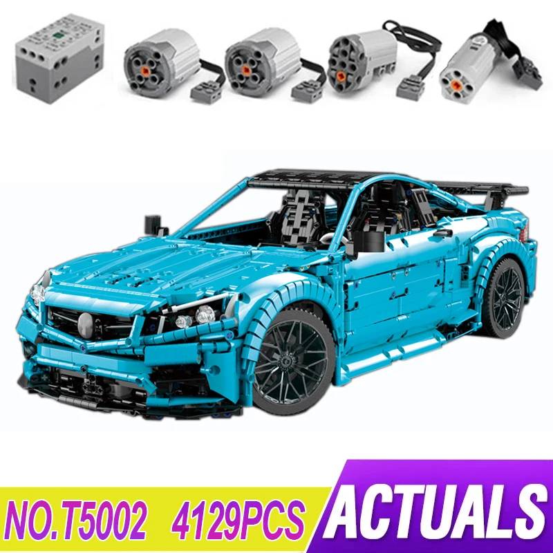 

New MOC Car T5002 Blue C63 AMG Model Compatible MOC-60193 Building Blocks Bricks Puzzle Toy Christmas Gifts