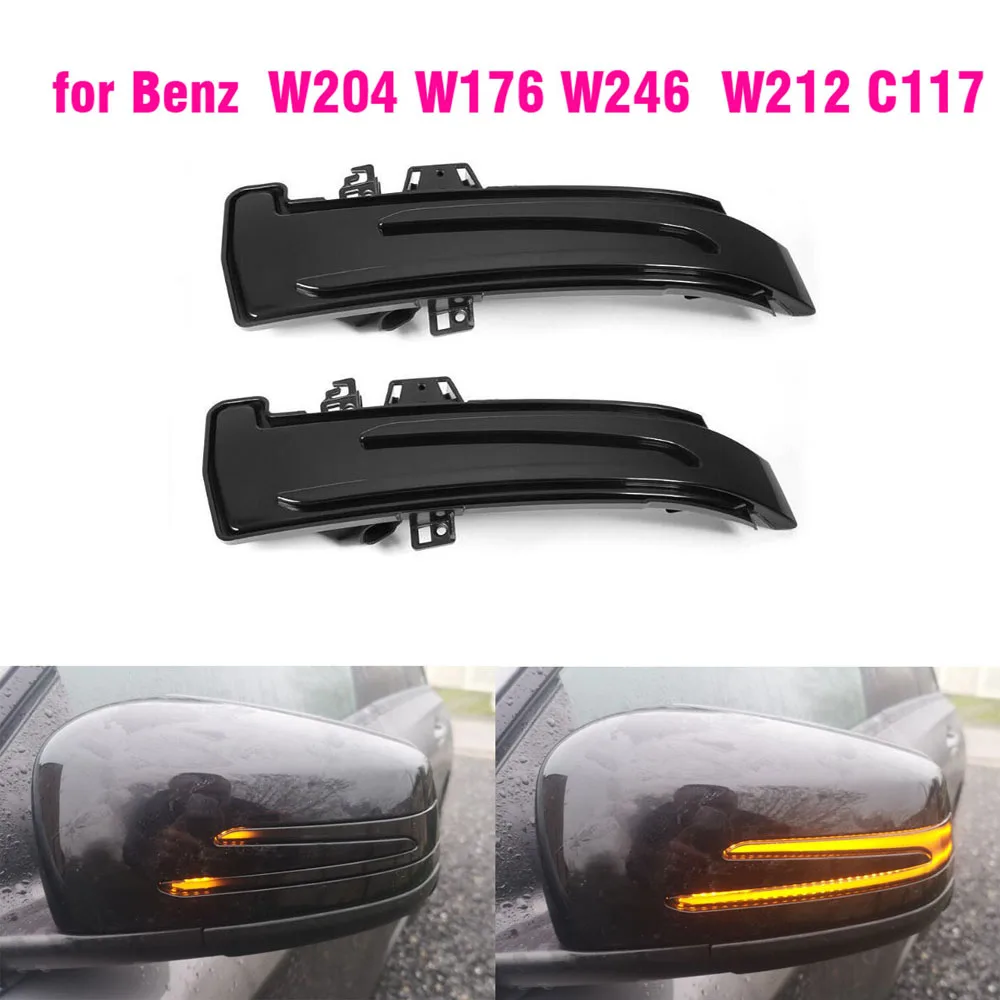 

Dynamic Led Turn Signal Rearview Mirror Indicator Blinker Light For Mercedes Benz W204 W176 W212 CLA A B C E S GLA GLK CLS Class