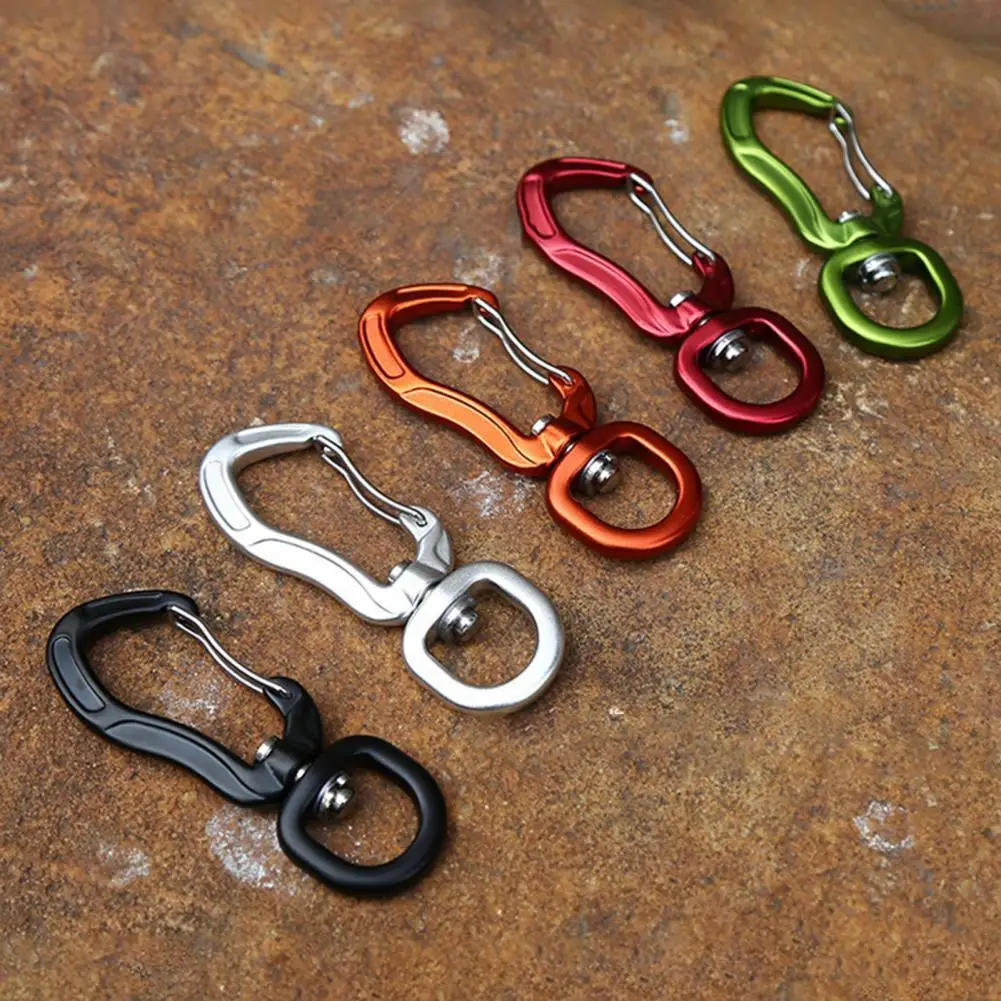 360° Rotatable Spinner Carabiner Swivel Carabiner Clip Small Wire-gate Carabiner Rotational Hanging Clip Hook Hammock