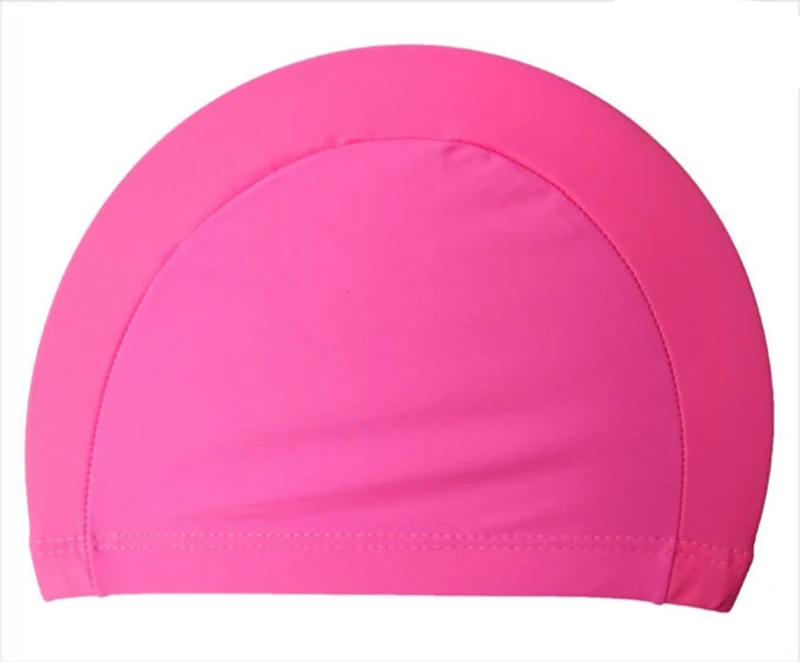 2021 Elastic Waterproof Fabric Protect Ears Long Hair Sports Swim Pool Hat Swimming Cap Free size for Men & Women Adults