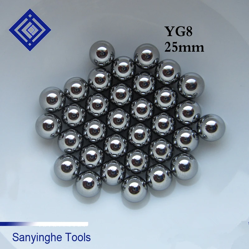 25mm YG8(1PCS/lots) alloy balls carbide ball for insert bearing instrument and pen making tool machine part, bearing, valve