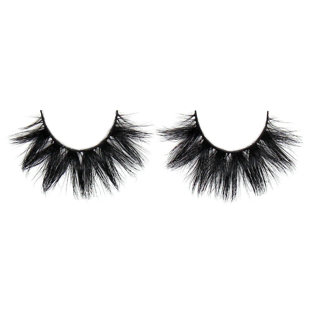 FOXESJI 3D Mink Lashes ขนตาปลอมแต่งหน้า CROSS หนาธรรมชาติยาว Dramatic Fluffy ขนตาขนตา Mink Soft Eyelash K06