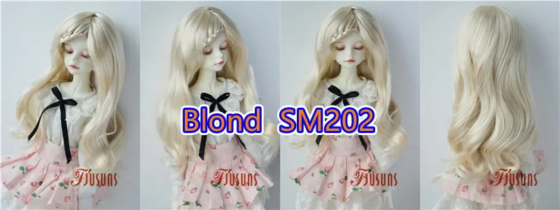 Jusuns Doll Wig JD204 6-7' 7-8' 8-9' 9-10' Long Lady Braids Wave 1/6 1/4 1/3 YOSD MSD SD Blythes Synthetic Mohair BJD Hair
