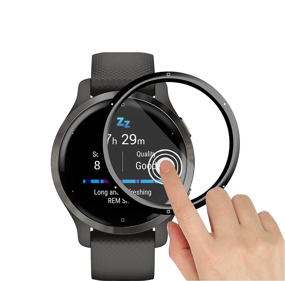 3D Full Edge Protective Soft Film Cover Protection For Garmin Venu 2S Smartwatch Screen Protector For Garmin Venu 2S Accessories