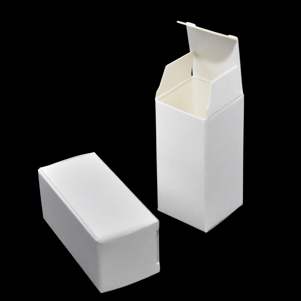 50pcs/lot White Kraft Paper Box For Party Gift Lipstick Bottle Packaging Cardboard Paper Boxes Foldable White Paper Boxes