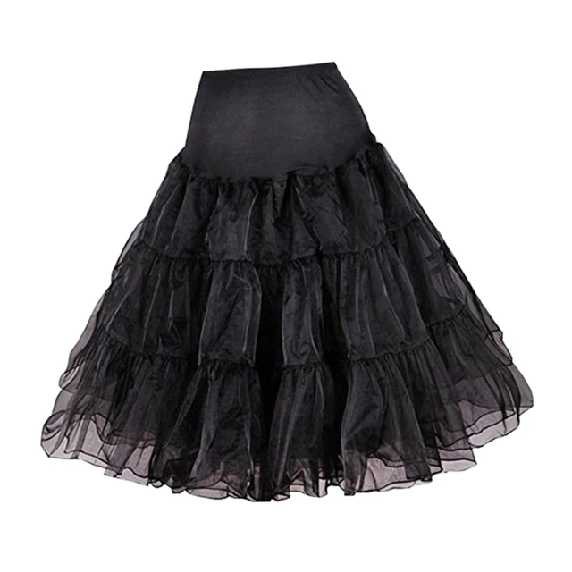 Petticoat de casamento vermelho rockabilly para mulheres, crinolina, saia curta de tule, underskirt, adulto tutu, half slips, acessórios nupciais, vermelho