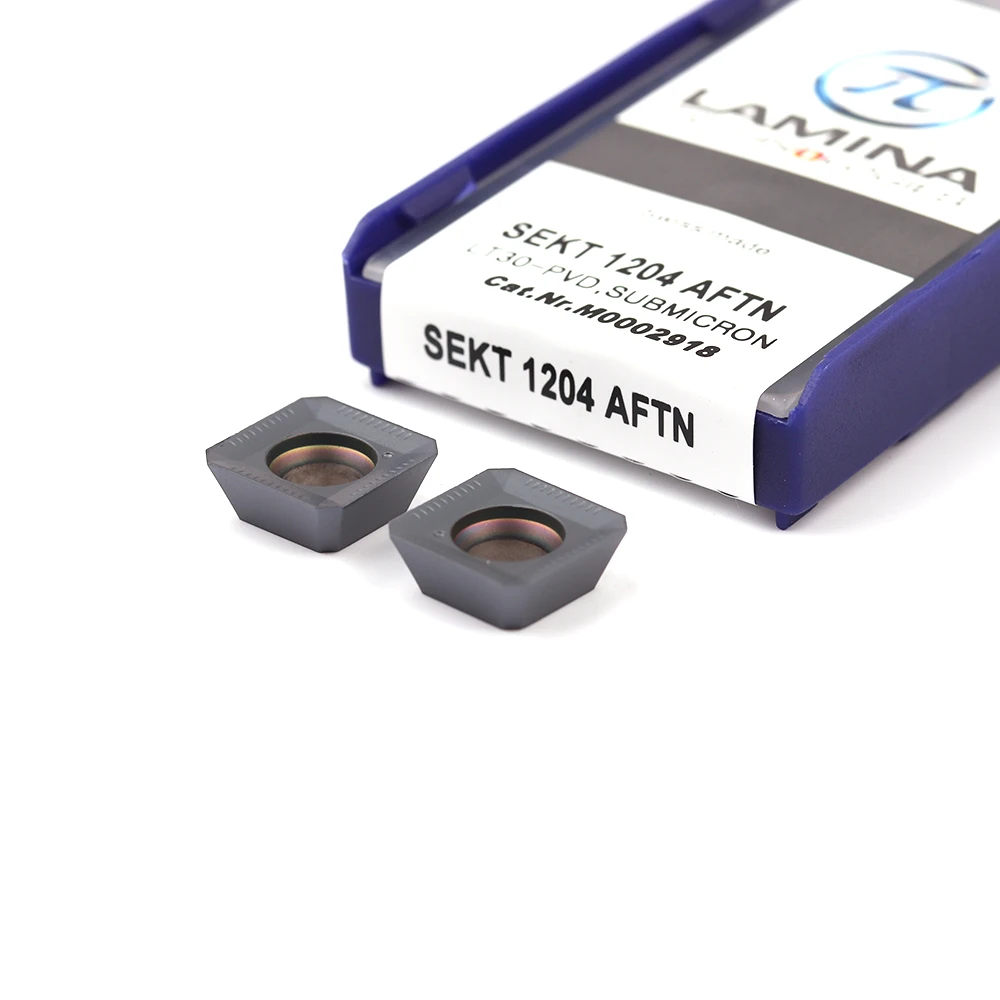 LAMINA 100% original SEKT1204 AFTN LT30 CNC, inserto de carburo, herramienta de torneado y fresado, centro de mecanizado