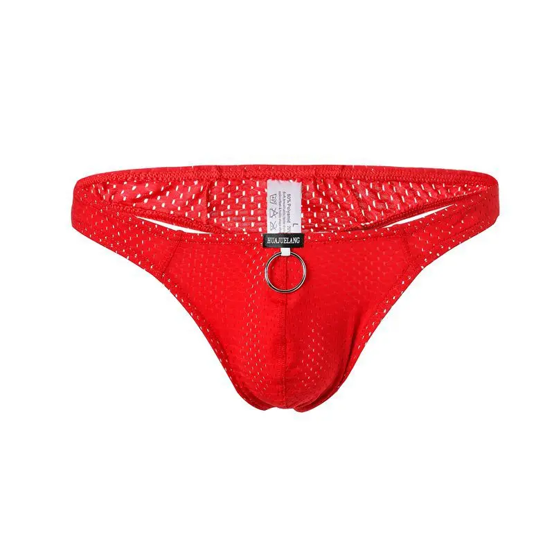 Slip da uomo custodia per pene intimo rigonfiamento mutande Gay slip Sexy vita bassa foro traspirante uomo perizoma Sunny Boy