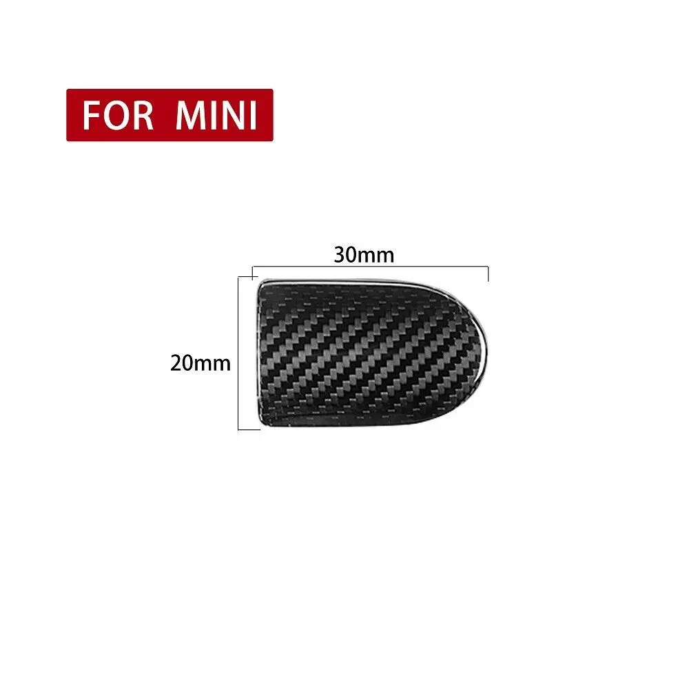 Carbon Fiber Co-pilot Storage Box Handle Cover Trim For Mini Cooper F55 F56 F57