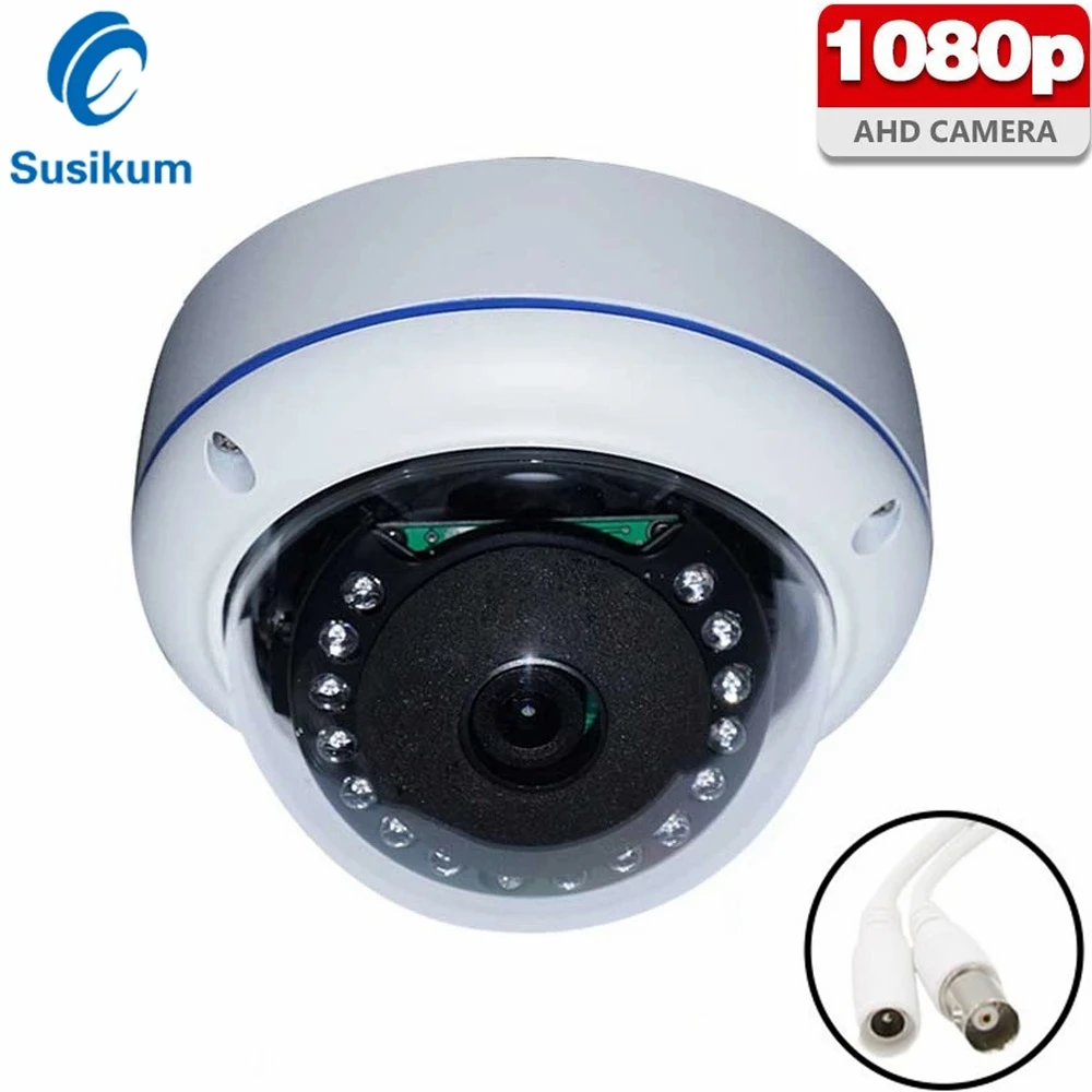 

5MP AHD Camera Indoor 1.7mm HD Fisheye Lens 180 Degree View Dome Security Camera With OSD Menu On Cable