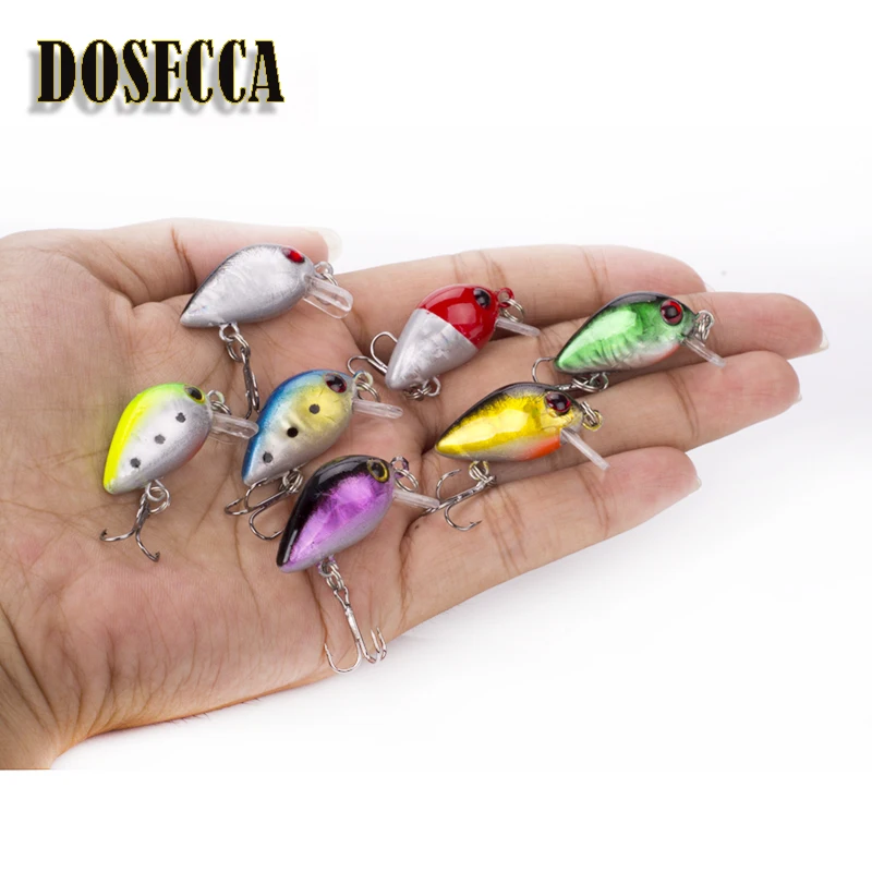 Señuelo crankbait duro flotante mini, diseño japonés para lucio - imagen 4
