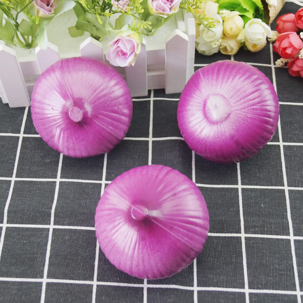 5pcs High imitation artificial Fake onion model&artificial plastic fake simulated onion vegetable