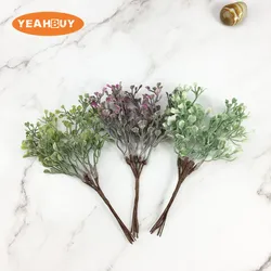 10 bundles Artificial flower acorn leaf plant bouquet diy wedding home Christmas decoration wreath scrapbook craft fake flower