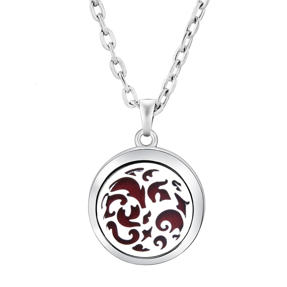 Collier diffuseur d'huiles essentielles d'aromathérapie avec pendentif arbre de vie avec chaîne de 61 cm et 10 couleurs de coton XM002-3 Collier diffuseur d'huiles essentielles d'aromathérapie avec pendentif arbre de vie avec chaîne de 61 cm et 10 couleurs de coton XM002-3