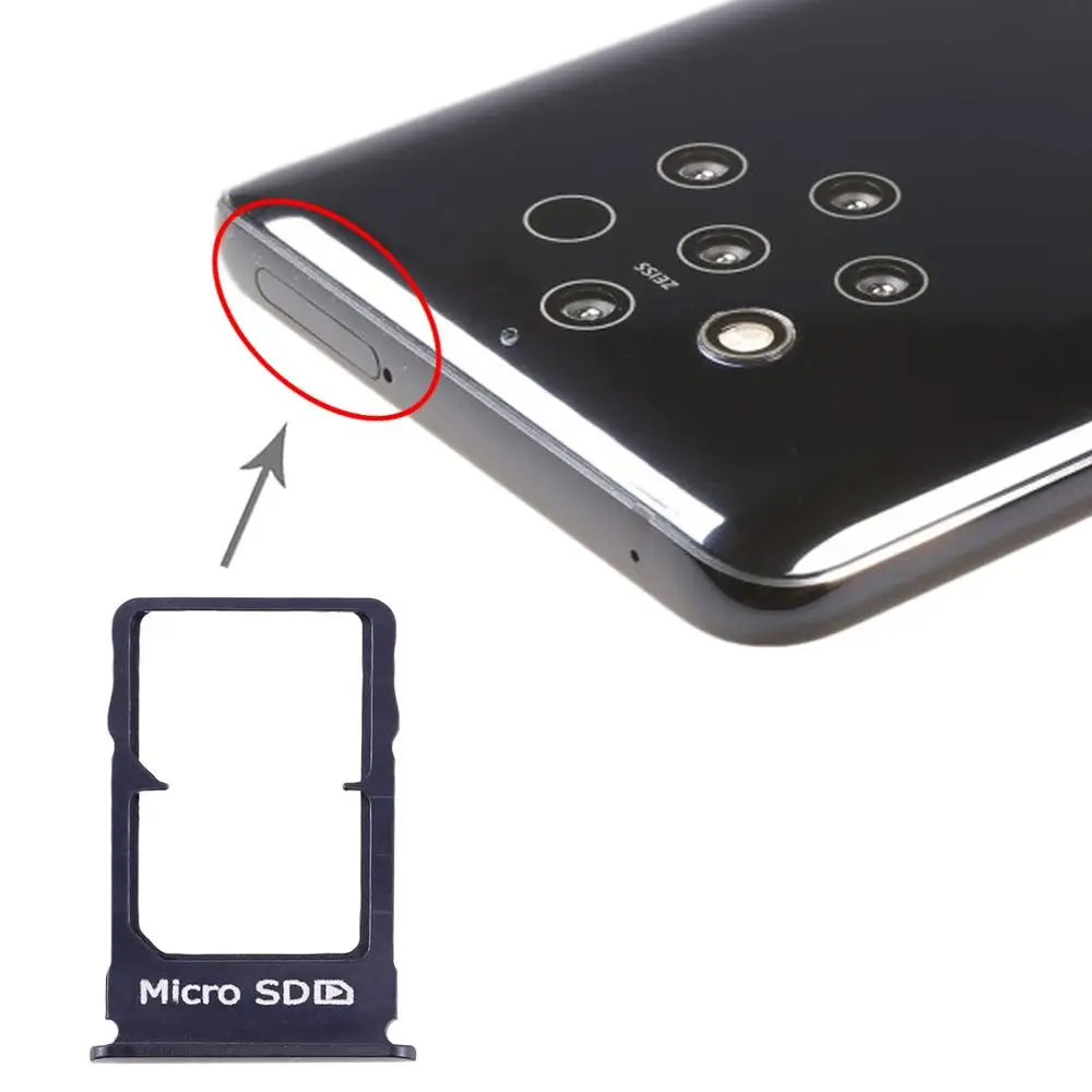 SIM Card Tray + Micro SD Card Tray for Nokia 9 PureView