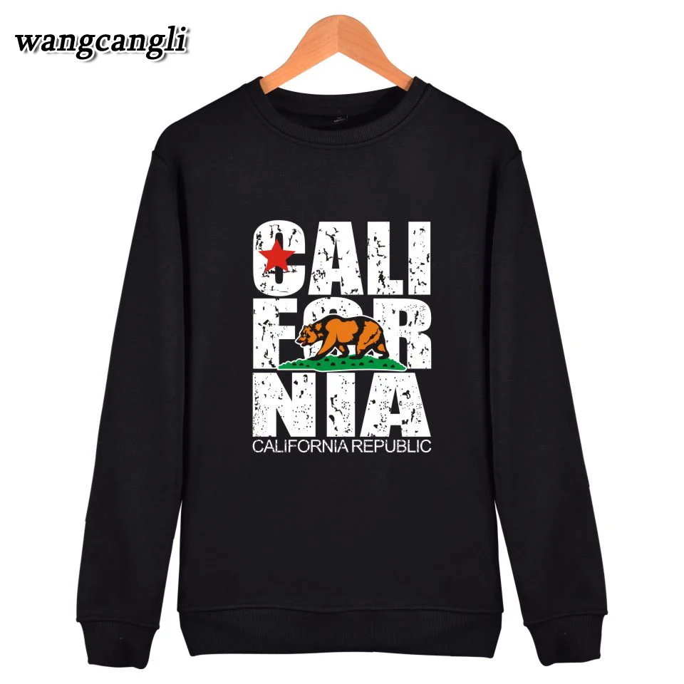 

CALIFORNIA REPUBLIC Printed Sweatshirts Women Men USA California Flag winter Hoodies sweatshirt Oversized Casual tracksuit tops