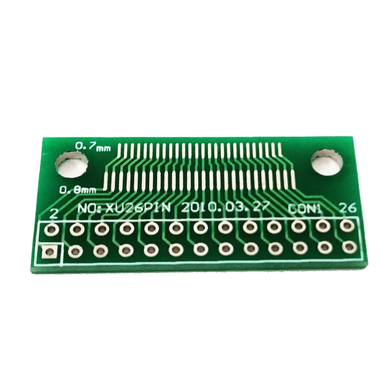 2/5/10pcs 26pin FFC FPC Test Connector 0.7mm / 0.8mm / 0.65mm / 1.0mm to 2.54mm Double Row Pin Adapter Board