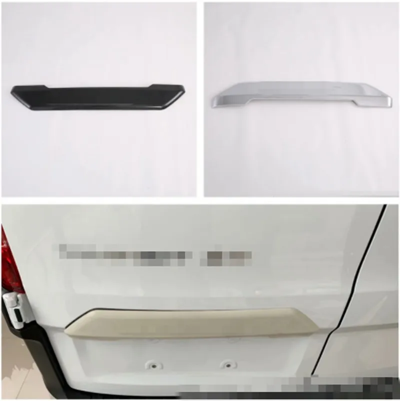 Fit For Ford Transit 2017  Ford Tourneo Custom 2016 Carbon Fiber Style ABS Car Rear Door Trunk  Cover Trim Styling Sticker