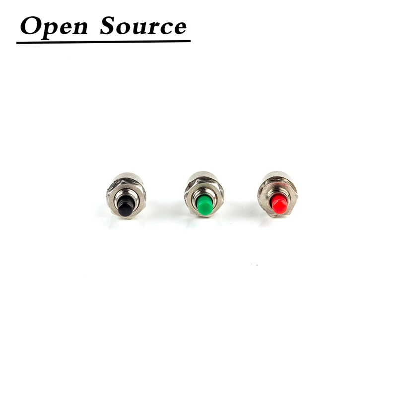 10Pcs 5mm Self-reset/Momentary Micro Push Button Switch DS-402 0.5A Red Green Black