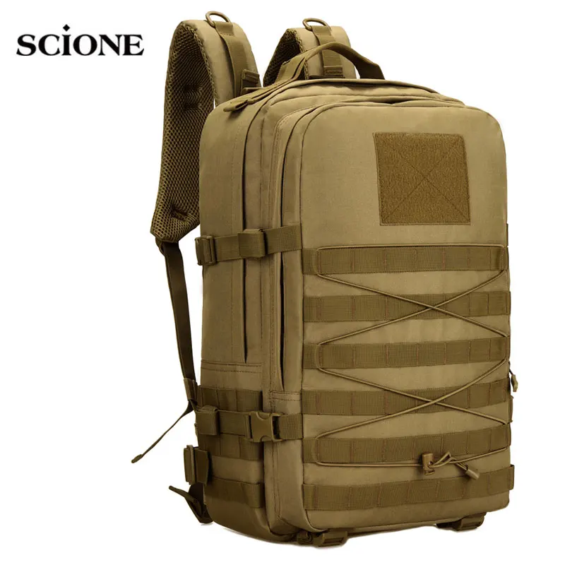 Large Hiking Backpack Men Camouflage Bag Rucksack Molle Military Bag Mountaineering Climbing Trekking Mochila Outdoor XA854WA