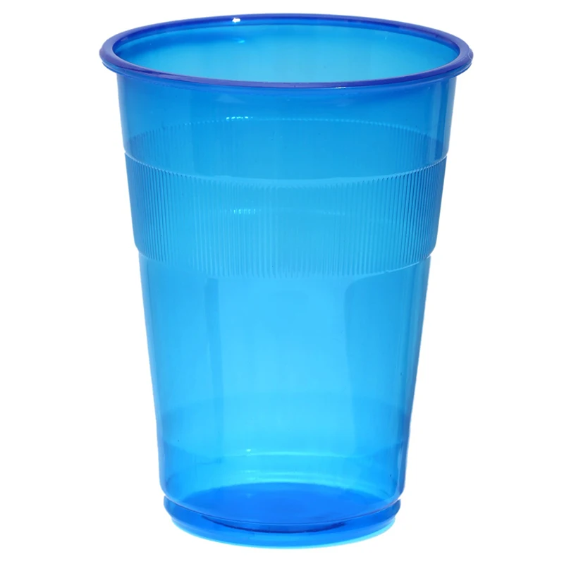 40 Pieces x Party Wedding Supplies, 9oz/250ml Blue Famous Service Impact Plastic Cup