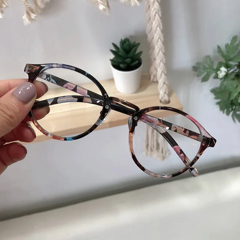 VWKTUUN Round Glasses Frame Clear Lens Eyeglasses Vintage Metal Myopia Glasses Frame Fake Glasses Student Optical Glasses Frames