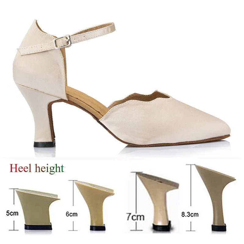 Latin Dance Shoes Women\'s Salsa Tango Ballroom Party Women\'s Shoes Colour Black Dance Heels Outdoor Sneakers
