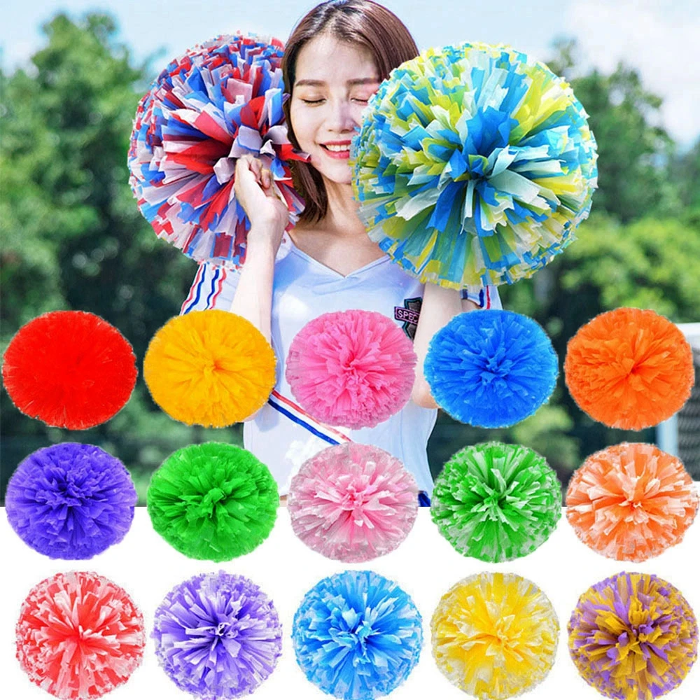 30cm Game Sports Pom Poms Cheerleading Cheering Flower Ball Match Vocal Dance Party Concert Decorator Come On Props Club Supply