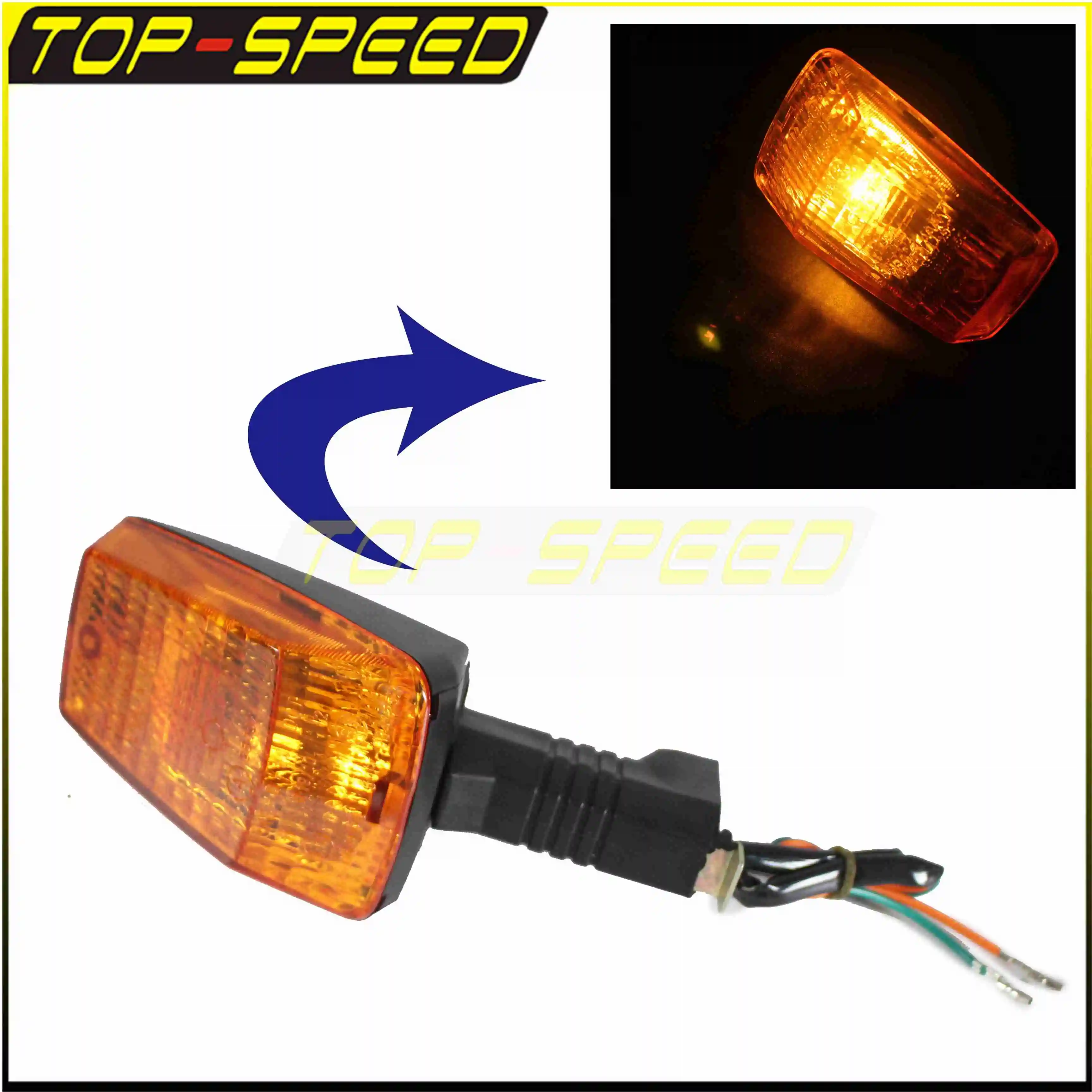 For MZ ETZ 251 Turn Signal Lights Motorbike Fornt And Rear Turn Signal Indicator 12V Amber Flashing Lamp Plastic Shell Blinker