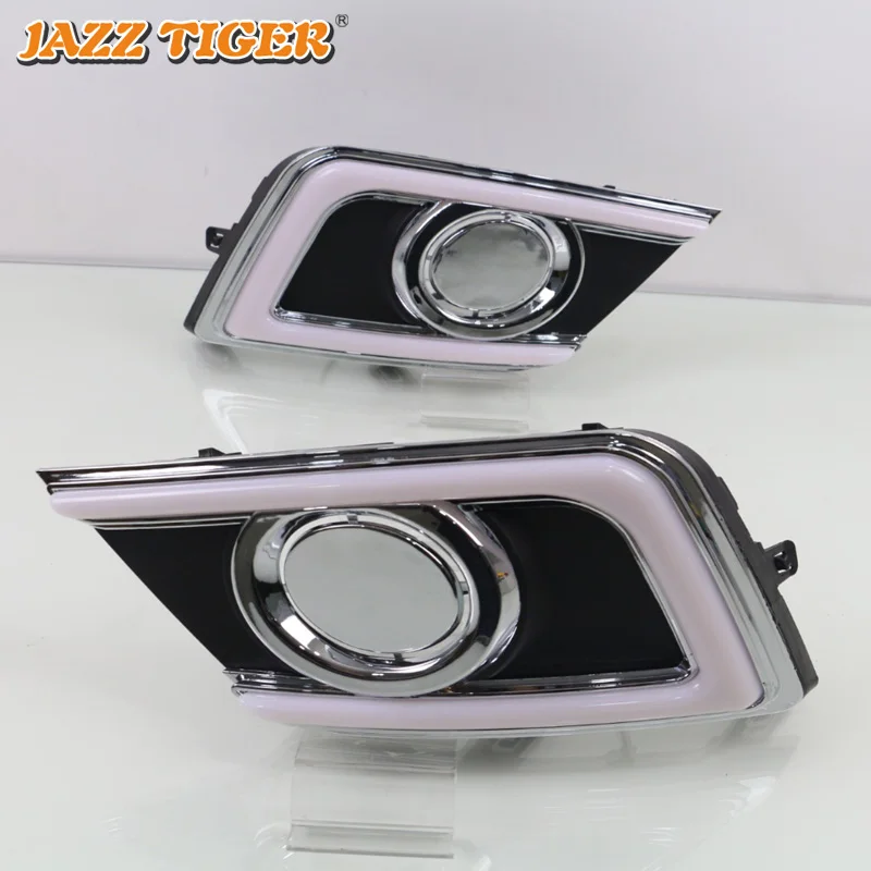 

Daytime running lights For Nissan Sentra B17 2016 2017 2018 2019 Drl with Dynamic turn signals LED For car auto Fog headlights