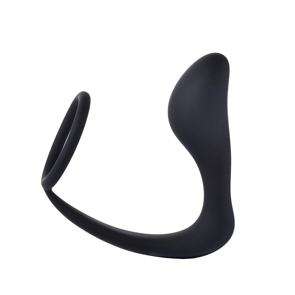 Silicone Male Prostate Massager Adult Non-vibrating Sex Products Sex Toys Great For Men Or Same-sex Couple Sensitive Cock Rings