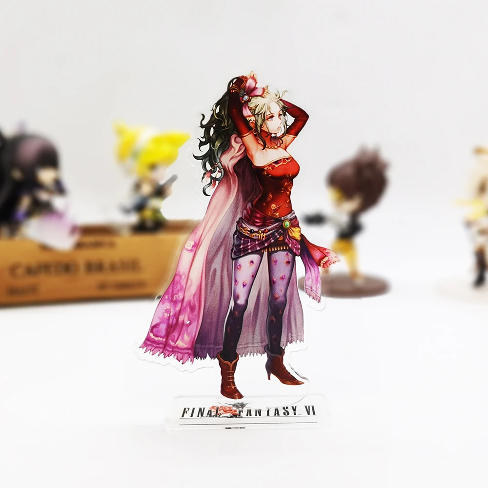 Fantasy FF6 VI Terra Branford Dissidia HM acrylic stand figure model plate holder cake topper anime toy