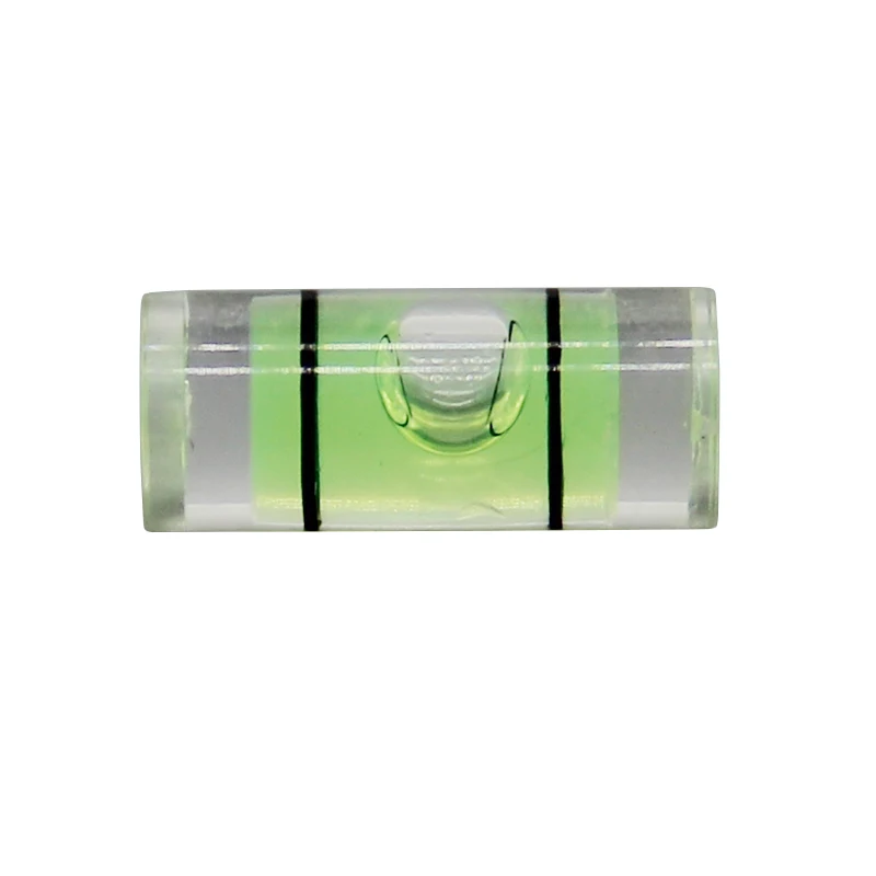Nivel de burbuja horizontal cilíndrica, burbuja horizontal de alta precisión, 6x15mm, 100 unids/lote
