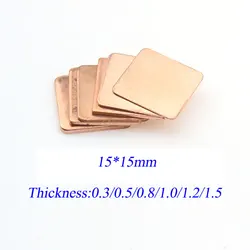 1Pcs 0.3mm/0.5mm/0.8mm/1.0mm Laptop Copper Sheet Plate Strip Shim Thermal Pad Heatsink Sheet For GPU CPU VGA Chip RAM Cooling