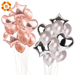 14pcs 12inch 18inch Multi Air Balloons Happy Birthday Party Helium Balloon Decorations Wedding Festival Balon Party Supplies