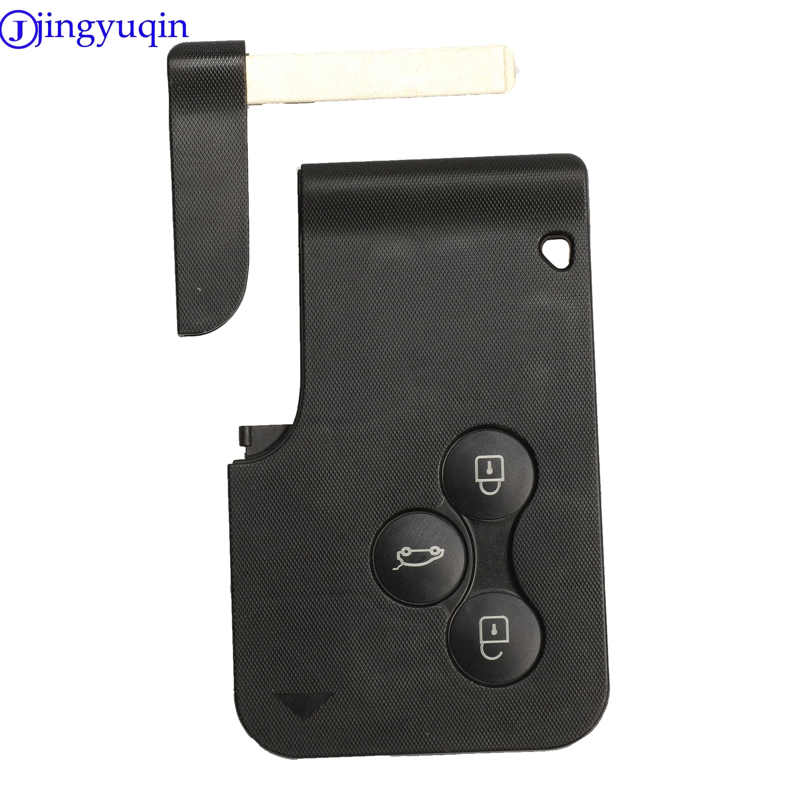 jingyuqin 3 Button 433Mhz ID46 PCF7947 Chip & Insert Small Remote Smart Key Card For Renault Megane Scenic Grand Supersonic Wave