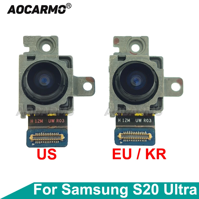 Aocarmo For Samsung Galaxy S20 Ultra S20U Back Ultra Wide Angle Camera Module Flex Cable