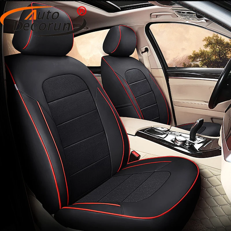 Custom Fit Cowhide & PVC Leather Automobiles Seat Covers for Ford Mustang 2015-2019 Seat Cover Car Cushions Support Accessories