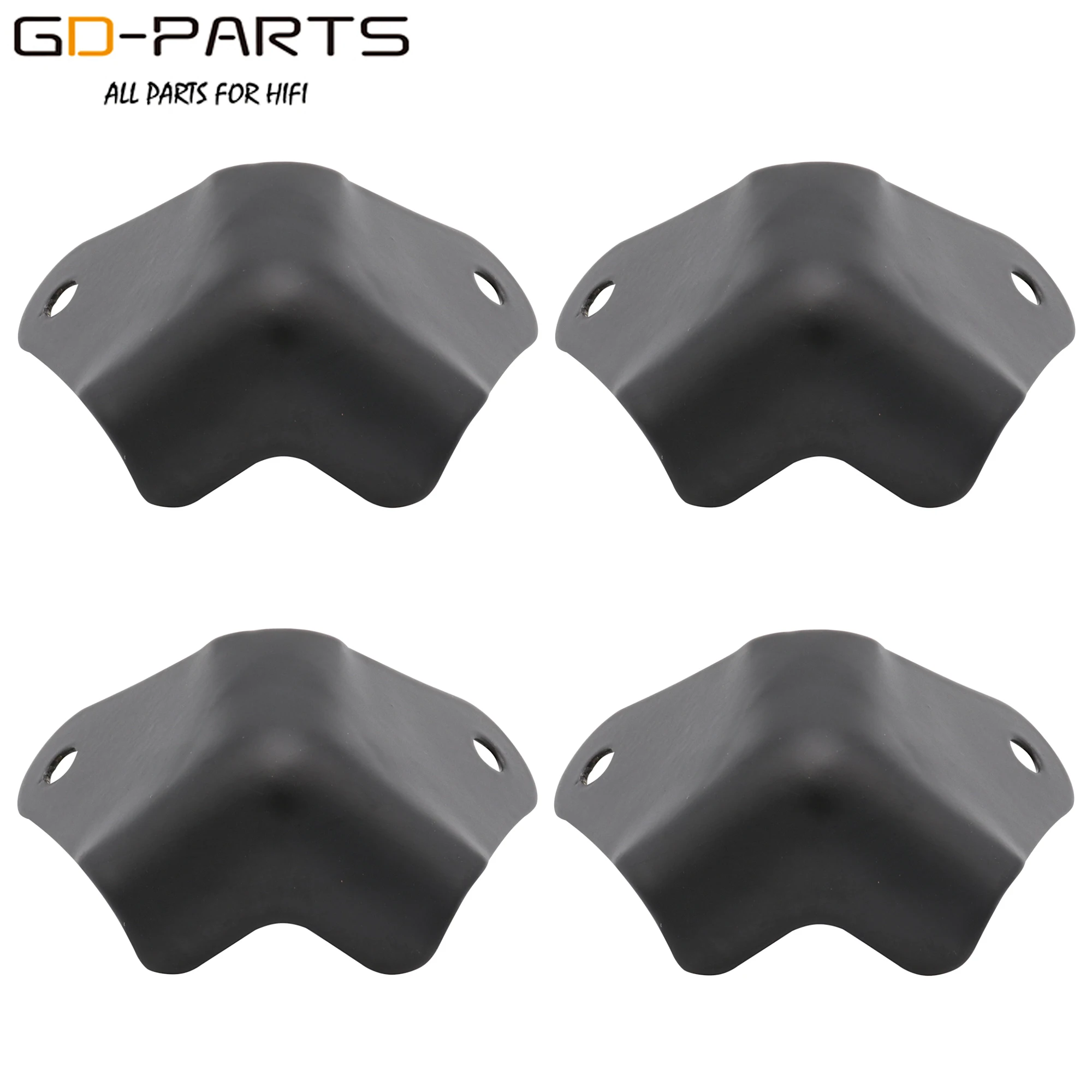 34*34*34mm Metal Corner Protector Edge Guard Hardware For Electric Guitar Amplifier Cabinet Loudspeaker Box Nickel Plated 4PCS