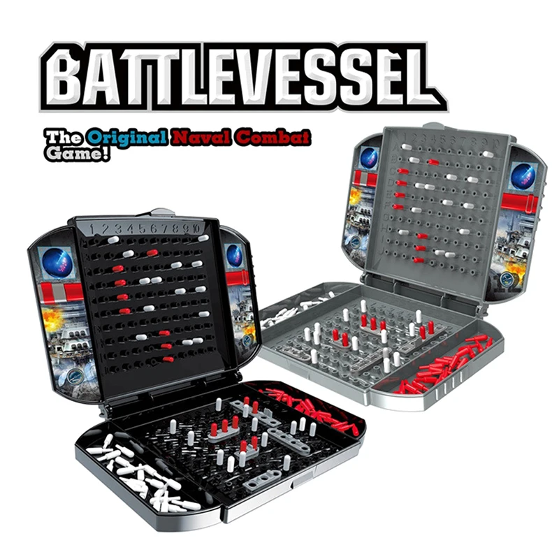 Battleship The Classic Naval Combat Strategy Board Games Board Game Classic Puzzle Table Game Random Color Box Packaging