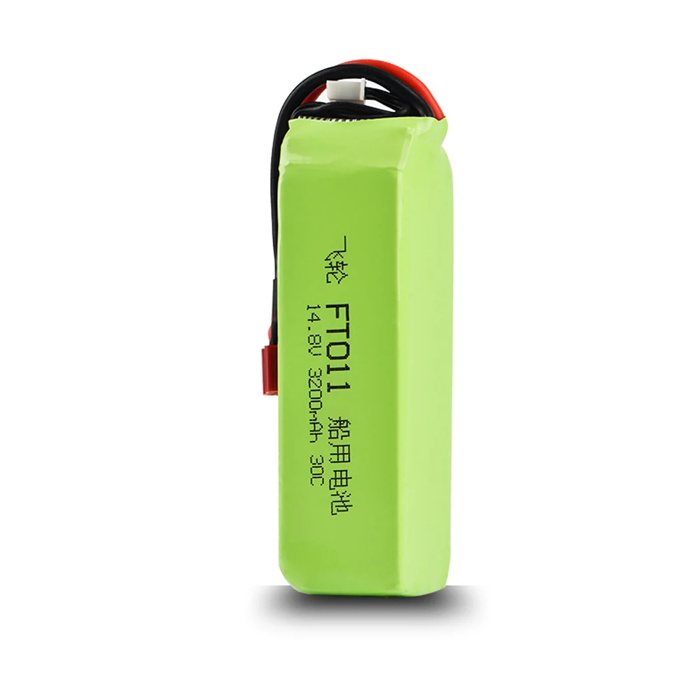 RC 14.8V 3200mAh 30C 4S Lipo Battery T Plug For FT010 FT011 RC Boat Helicopter Airplanes Car Spare Parts 14.8v Battery