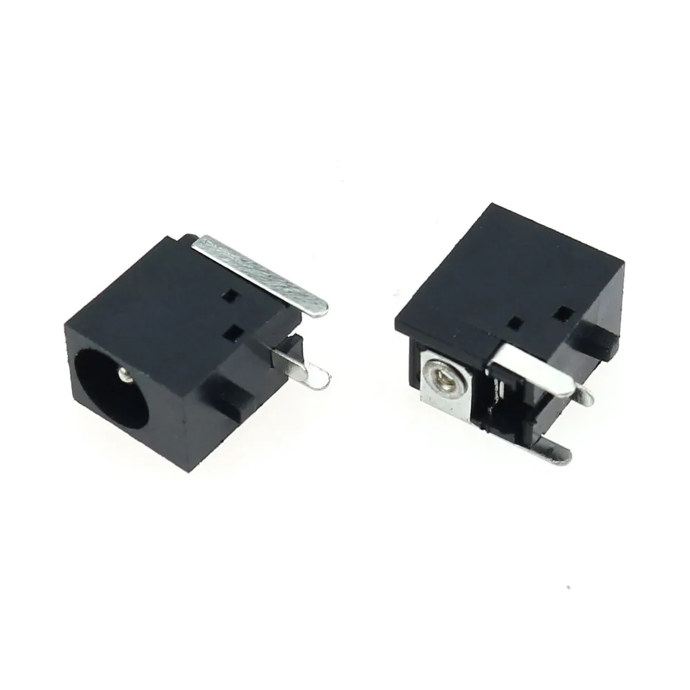 5pcs PCB Mount 5.5 x 1.65 / 2.1 / 2.5 mm Female DC Power Jack Plug Charging Socket Connector Dock Black 5.5*1.65/2.1/2.5MM