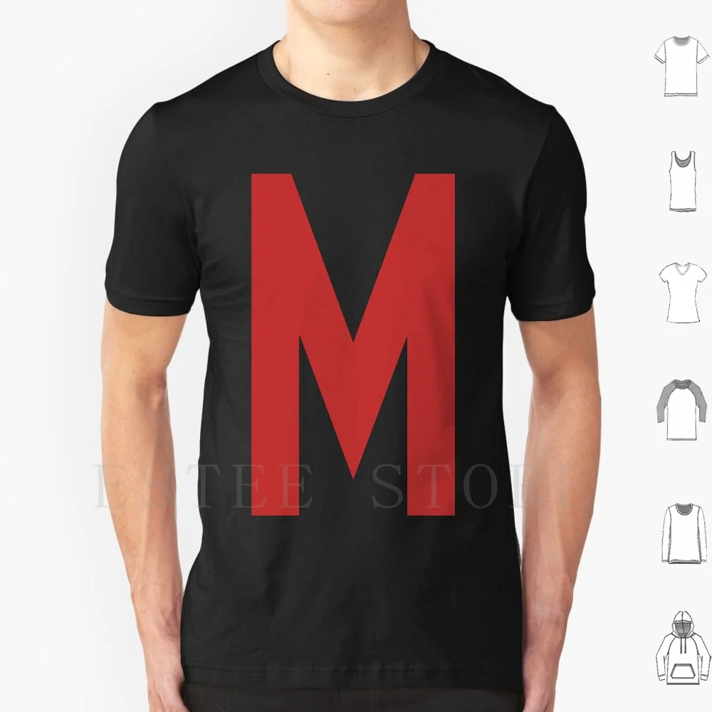 Mighty Max's T Shirt Cotton Men DIY Print Mighty Max Mighty Max Cartoon Might Max M Red M Red Letter M Toys Cartoons