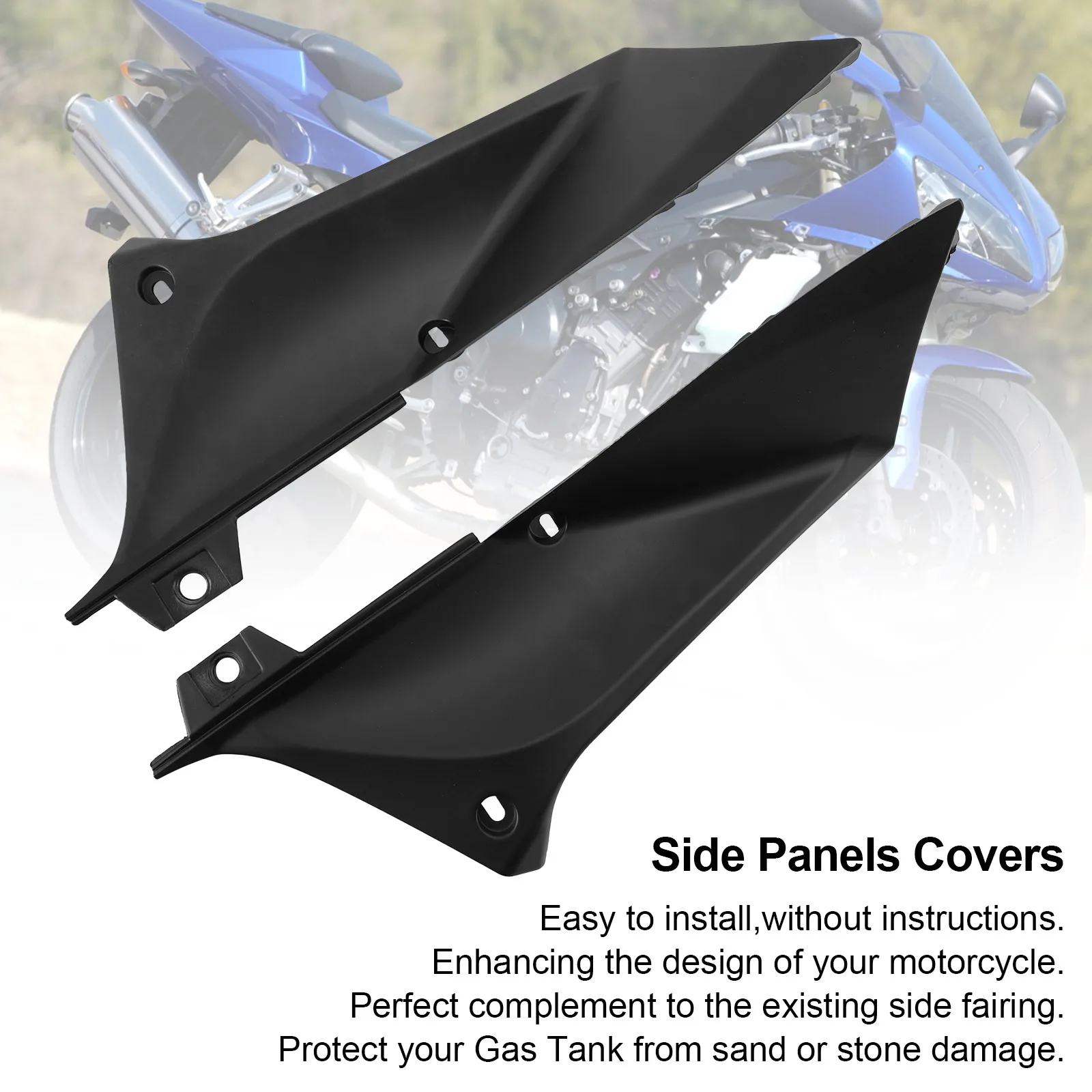 

Topteng Gas Tank Side Trim Cover Panel Fairing Cowl for Yamaha YZF R1 2002-2003 Motorcycle Accessories