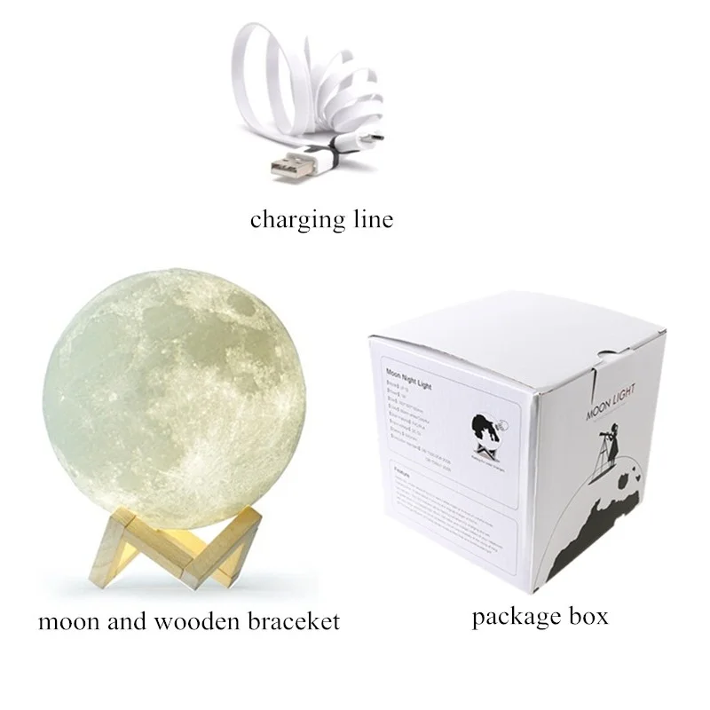 Dohome WiFi الذكية القمر ضوء دعم سيري القمر مصباح LED ضوء الليل تغيير ملون يعتم ثلاثية الأبعاد الإبداعية القمر مصباح الجدول مصباح