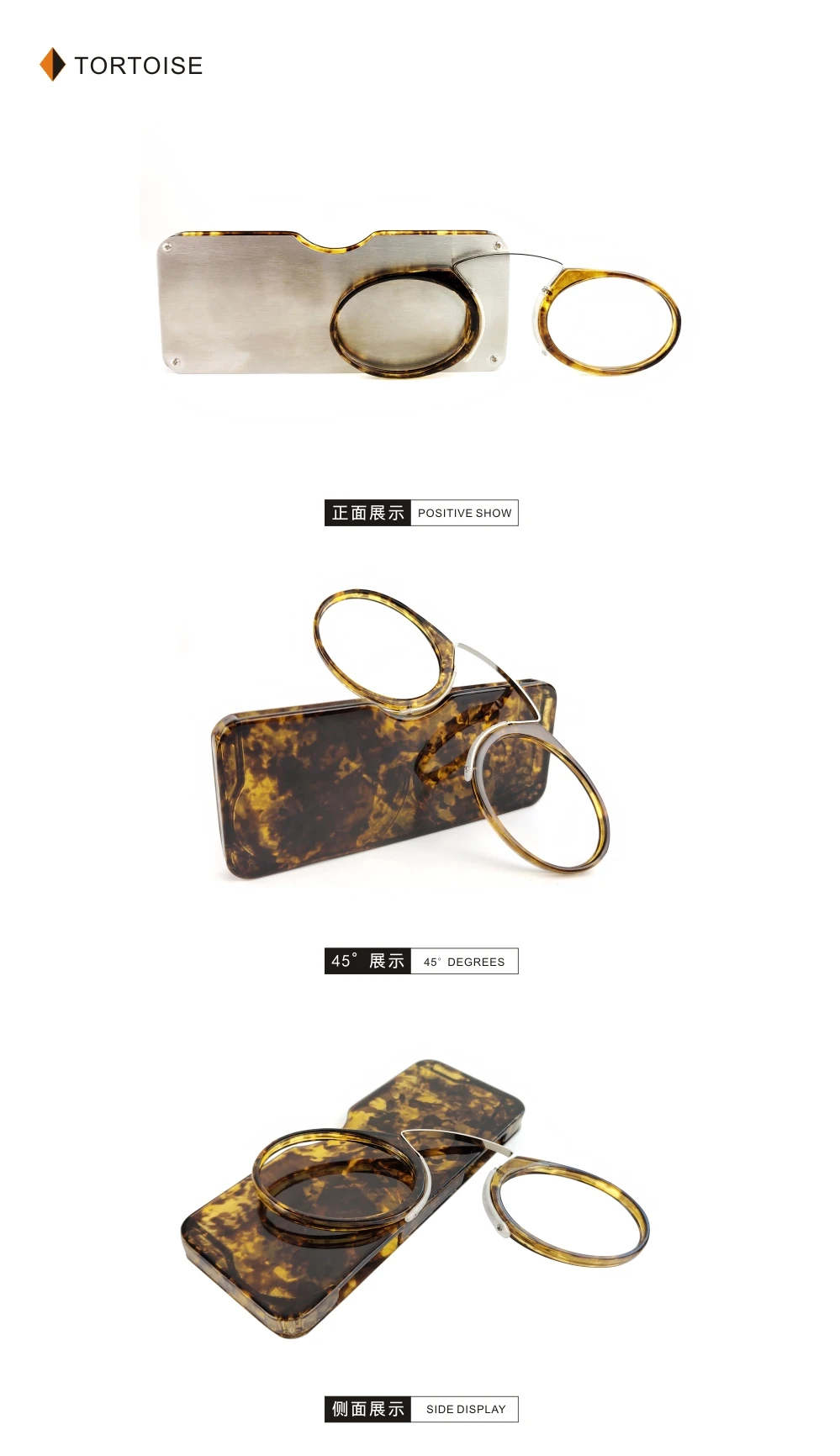 Pince-nez Vollformat-Lesebrille TR90 Tragbare Nase Männer Frauen Presbyopiebrille +1,0 +1,5 +2,0 +2,5 +3,0 +3,5 – Detail 9