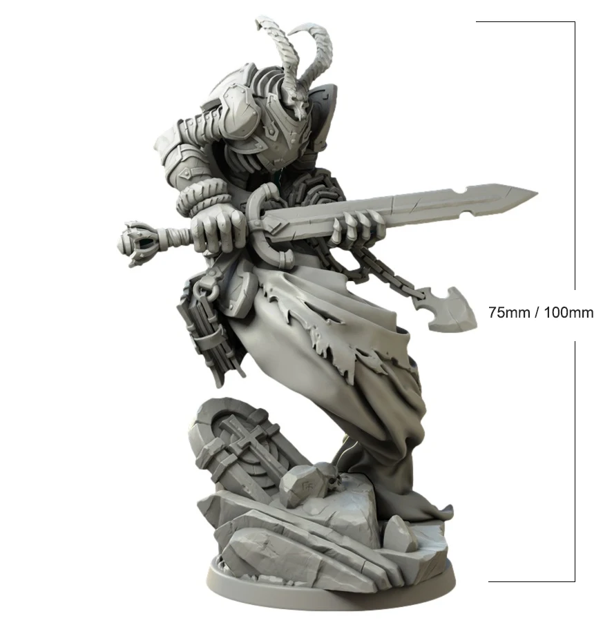 1/24 75mm 1/18 100mm Resin Model Kits Wraith Warrior Unpainted No Color RW-119