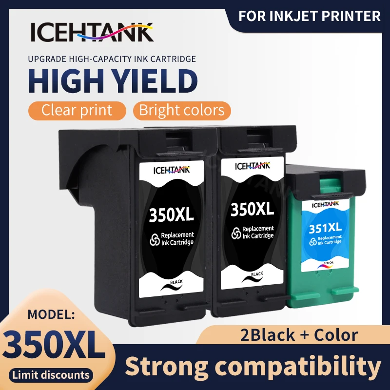 

Icehtank For HP 350 351 Ink Cartridge For HP 350xl 351xl DeskJet D4260 C4280 D4360 J6480 C5280 J5780 c4480 Printer