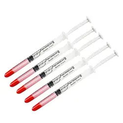 5Pcs HY530PI Thermal Paste Safe Quick Cooling Pink 2.5W/M-K 0.5g Computer Cooling Thermal Compound for CPU