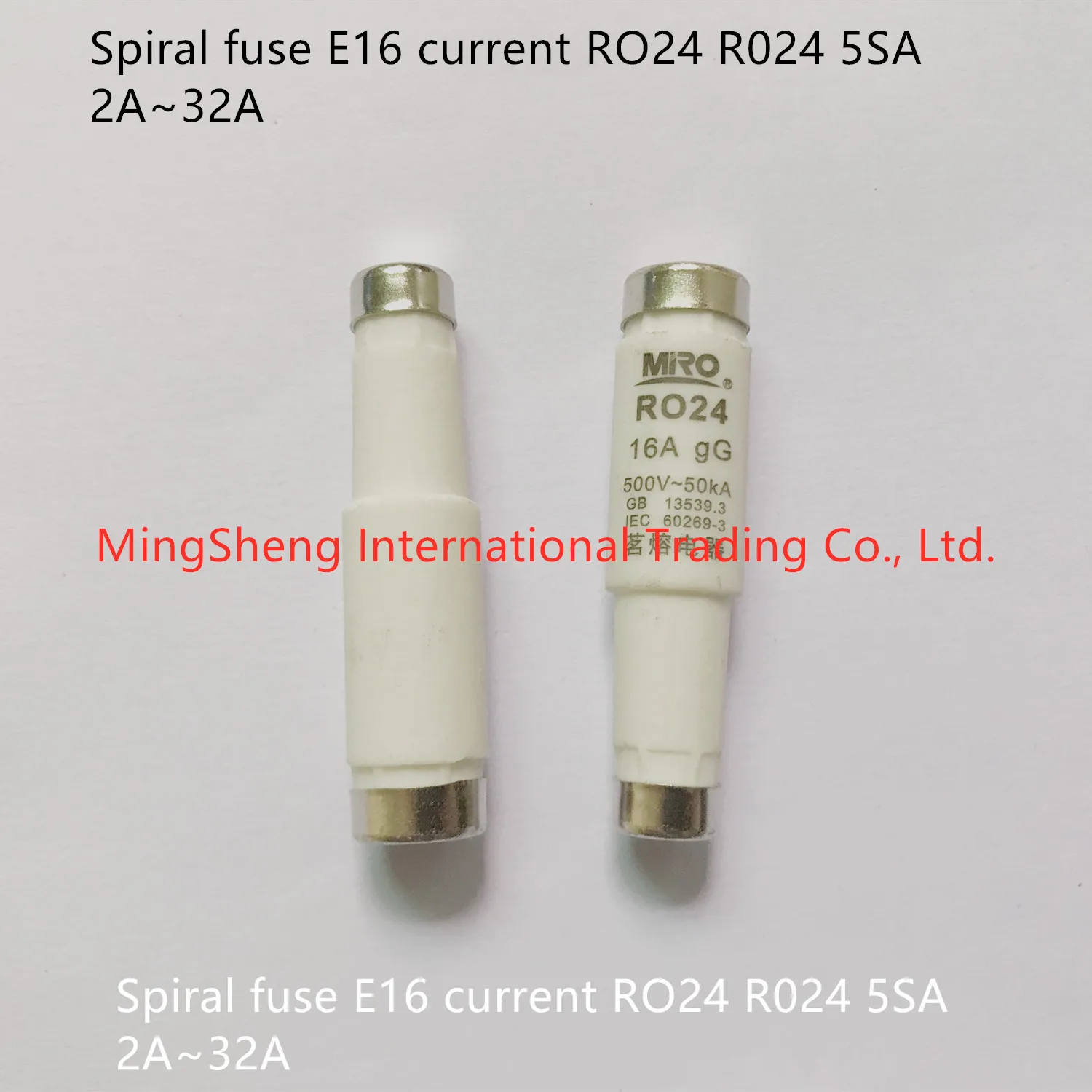 Original new 100% spiral fuse E16 current RO24 R024 5SA 2A~32A